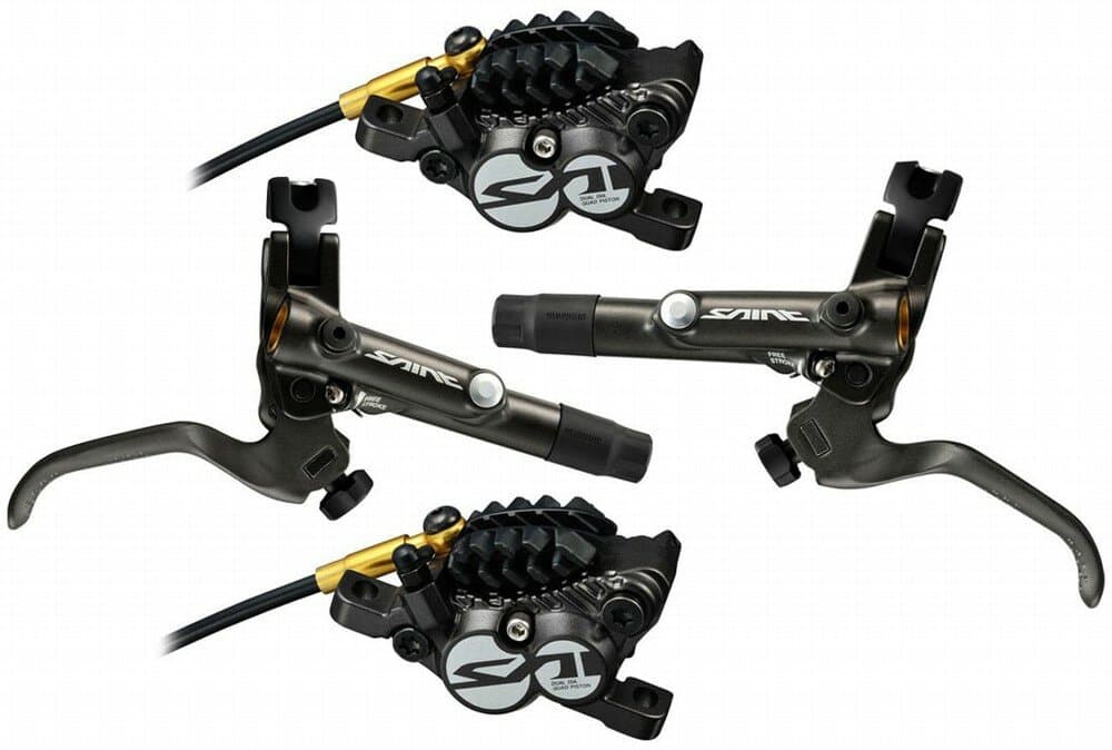 brzda kotoučová SHIMANO Saint M820 čtyřpístková p+z (1000+1700 mm) kompl. (J-kit), v krabičce