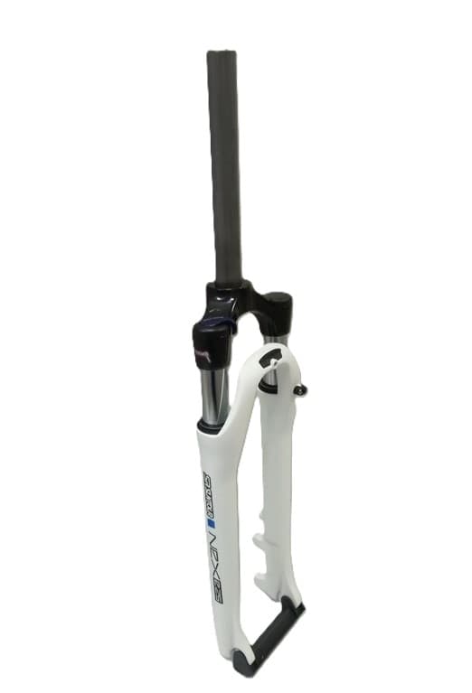 Vidlice odpr. 28"" 28,6/223 ahead Suntour NEX-E25 NLO DISC 63 mm bílá lesk s polepy