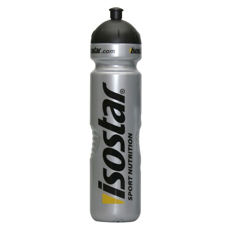 Láhev Isostar 1,0 l stříbrná cyklo