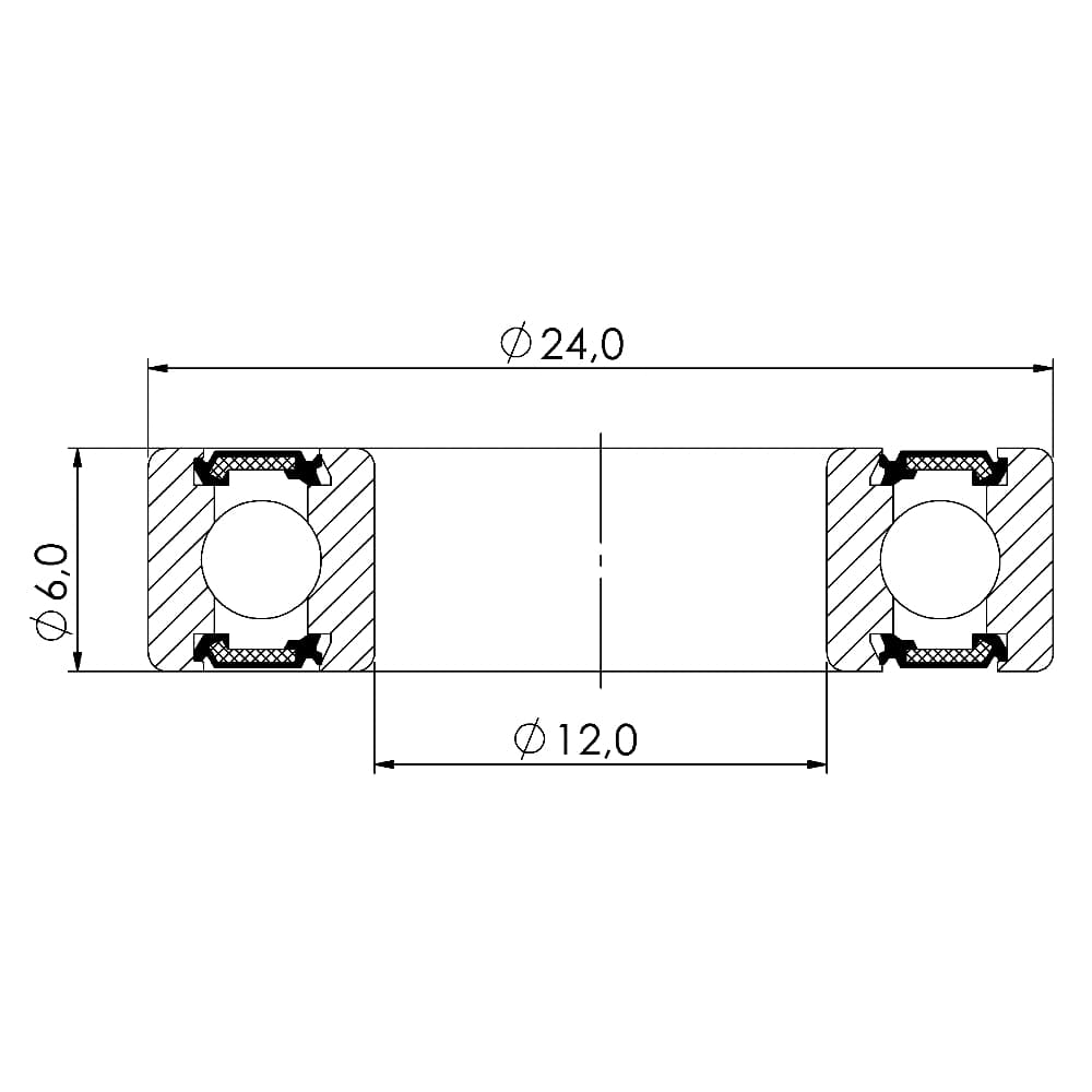 Ložisko kuličkové MAX CB-444  6901V   LLU  12x24x6 - náhled 2