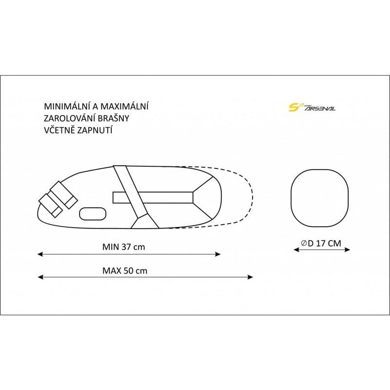 Brašna pod sedlo CAMO malá BikePacking Arsenal 623 - náhled 5