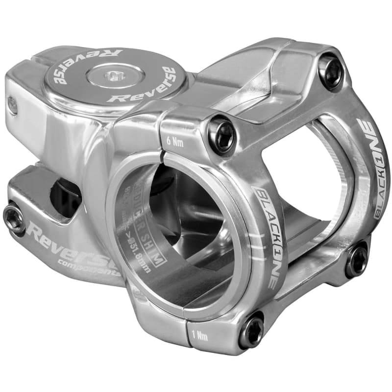Představec Reverse Black One Titanium D-2 35 mm  Silver + čepička, šroub
