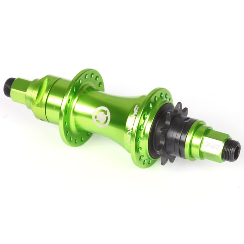 Náboj zadní BMX 34R ROTO REAR HUB 36 děr, zelený, RHD
