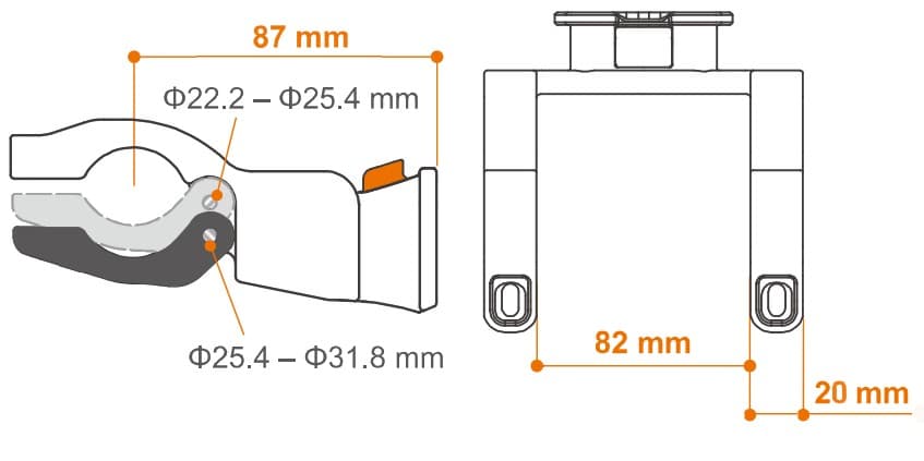 Brašna na řidítka Arsenal 445 KLICKFIX pro elektrokola - náhled 2