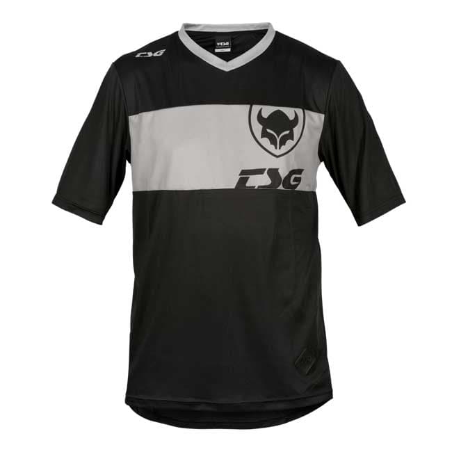 Dres TSG Waft Jersey krátký rukáv black grey, XS