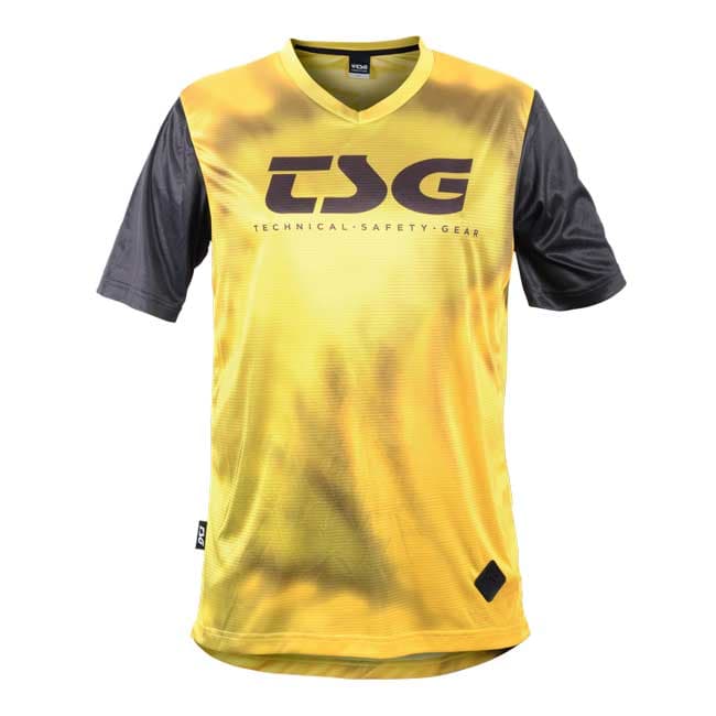 Dres TSG Waft Jersey krátký rukáv ochre black, S