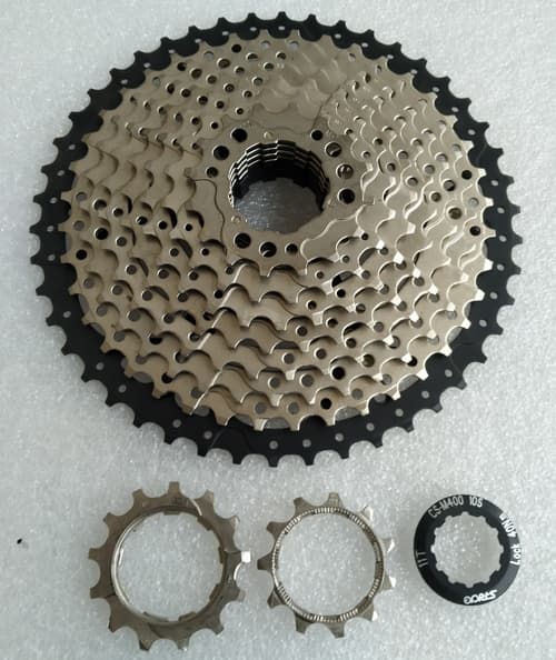 Kazeta 10sp. 11-46 S-Ride CS-M400, Al-spider, silver/black montážní balení