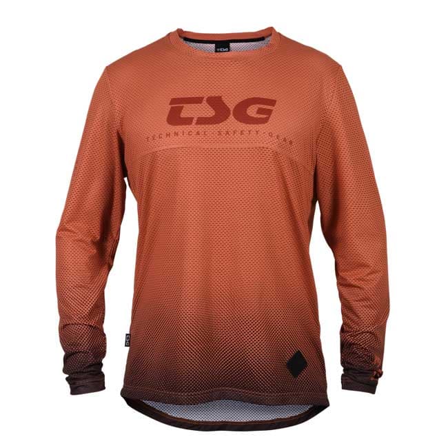 Dres TSG Grip jersey dlouhý rukáv Desert red, M