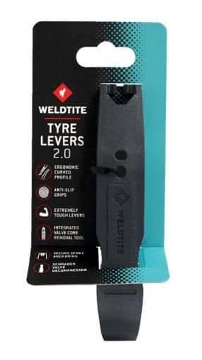 Montpáka plast Weldtite Tyre Lever 2.0 black - sada 2 ks