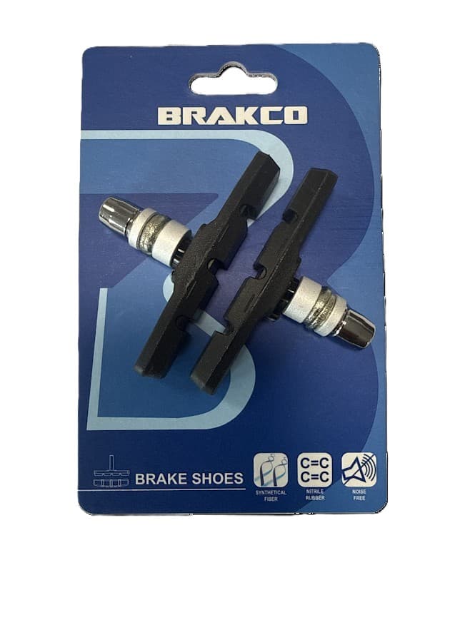 Špalík brzdový V-brake Brakco M-947V, 70 mm-blister