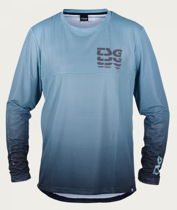 Dres TSG Grip jersey dlouhý rukáv Steel blue fade, M