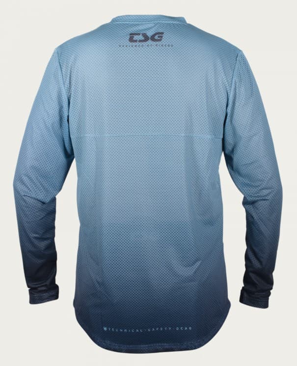 Dres TSG Grip jersey dlouhý rukáv Steel blue fade, M - náhled 2