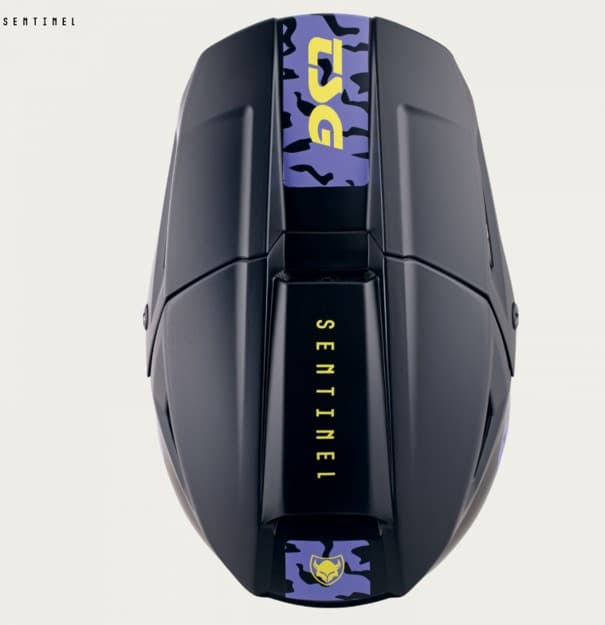 Přilba integrální TSG Sentinel Graphic design Violet Yellow Flakes, M - náhled 6