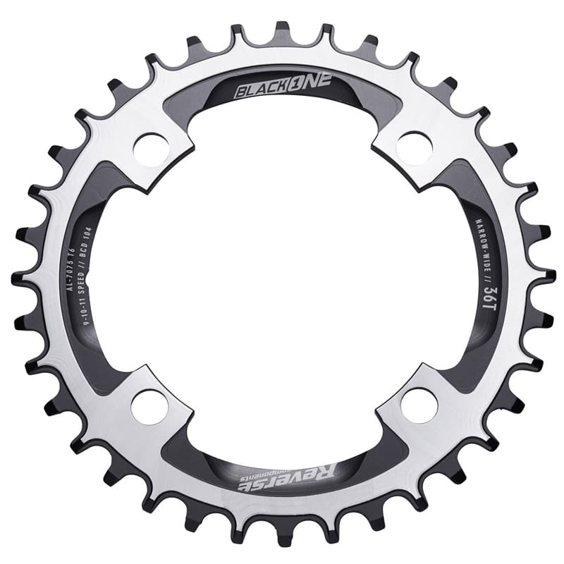 Převodník Reverse CW Black One Narrow Wide 104 mm, 36 zubů, Black