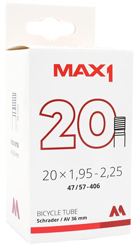 duše MAX1 20×1,95-2,25 (47/57-406) AV 36 mm
